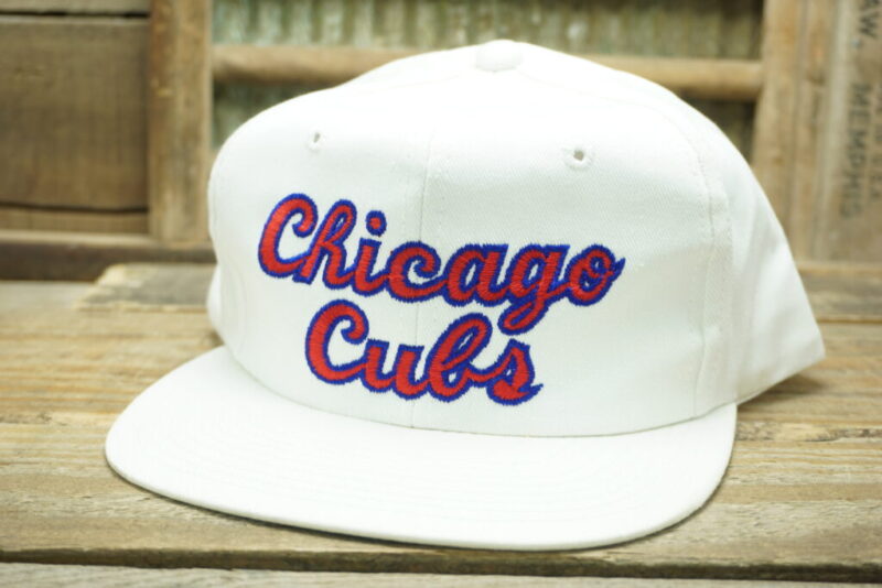 Vintage Chicago Cubs Snapback Trucker Hat Cap MLB