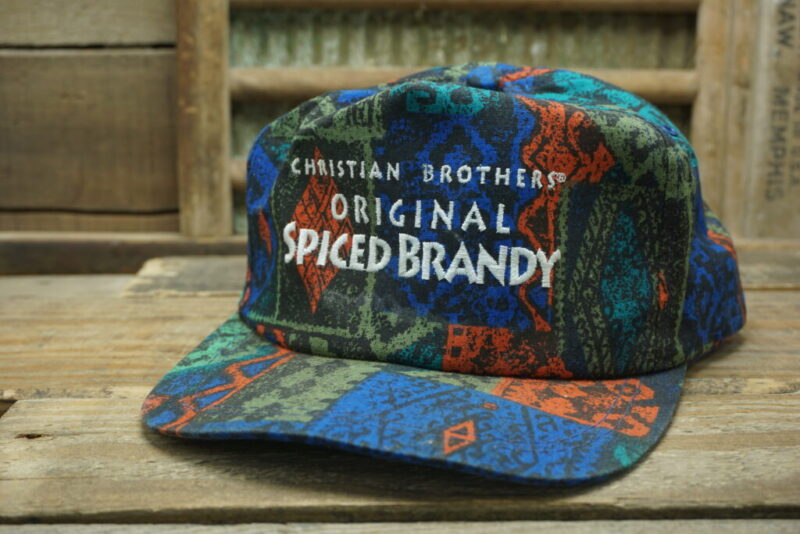 Vintage Christian Brothers Original Spiced Brandy Snapback Trucker Hat Cap K Products Made In USA