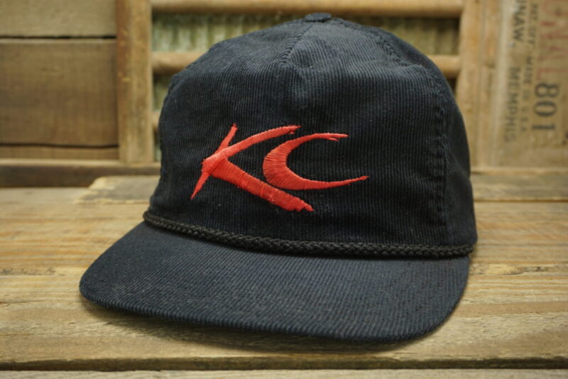 Vintage KC HiLites The original Off Road Lights Corduroy Snapback Trucker Hat Cap Made In USA
