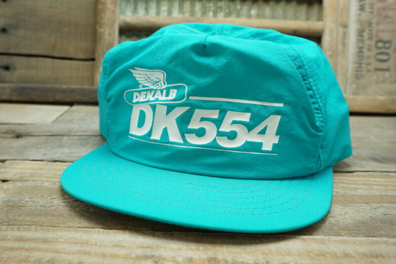 Vintage Dekalb Seed DK554 Snapback Trucker Hat Cap Swingster Made In USA