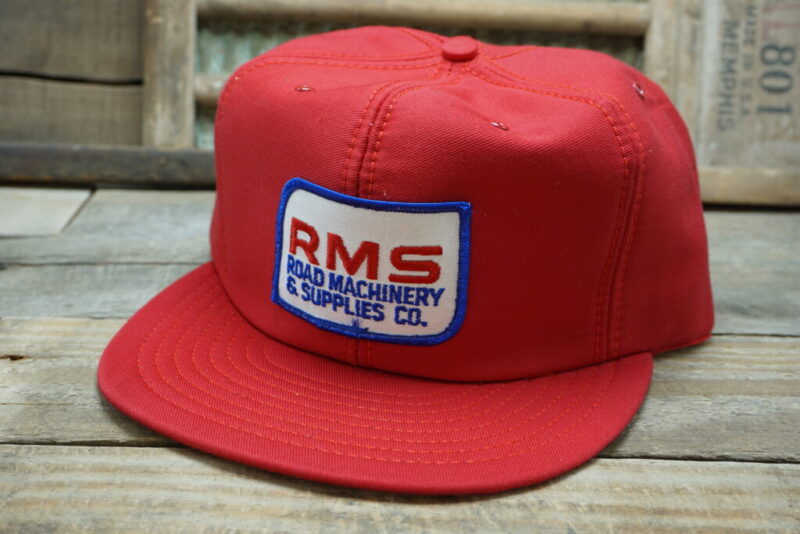 Vintage RMS Road Machinery & Supplies Co. savage minnesota mnSnapback Trucker Hat Cap Patch Louisville MFG CO Made in USA