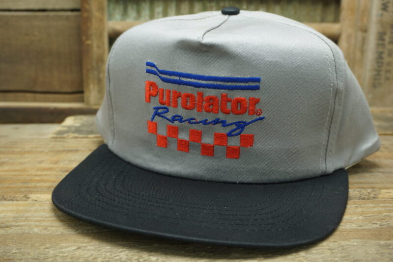 Vintage Purolator Racing Snapback Trucker Hat Cap