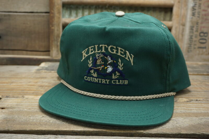 Vintage Keltgen Golf Country Club Snapback Trucker Hat Cap Rope Made in Minnesota USA