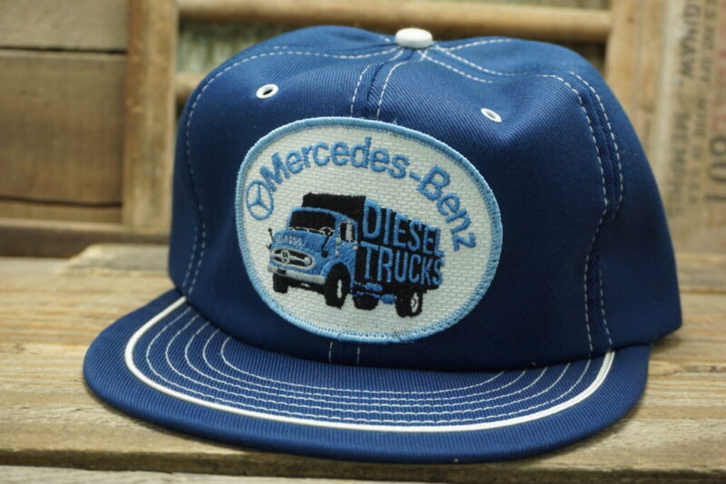 Vintage Mercedes-Benz Mercedes Benz Diesel Trucks Patch Snapback Trucker Hat Cap Made In USA