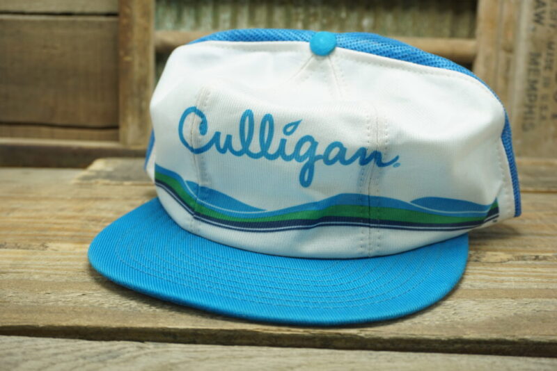 Vintage Culligan Water Mesh Snapback Trucker Hat Cap Louisville MFG CO Made In USA