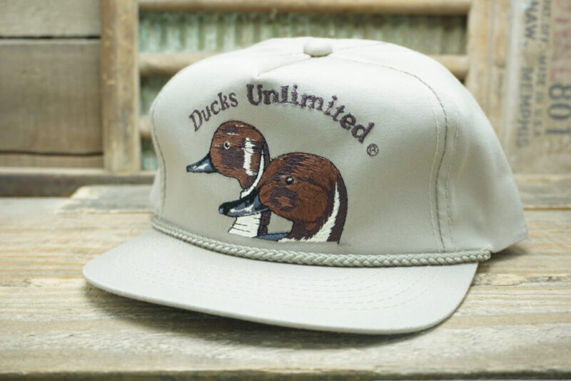 Vintage Ducks Unlimited Rope Snapback Trucker Hat Cap