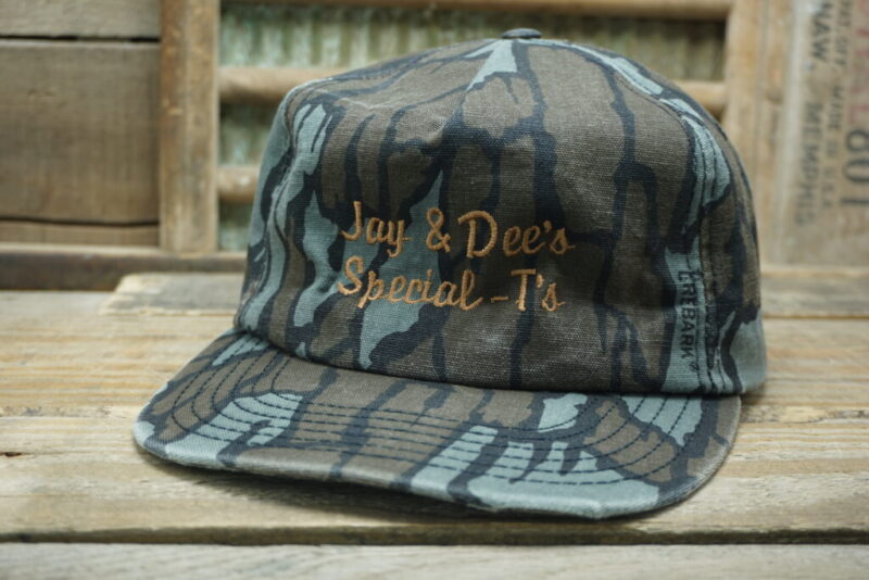 Vintage Jay & Dee's Special - T's C Trebark Camo Snapback Trucker Hat Cap Made In USA