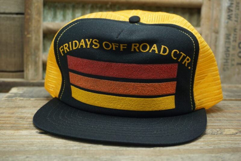 Vintage Fridays Off Road CTR Center Oshkosh Wisconsin WI Mesh Snapback Trucker Hat Cap Made In USA