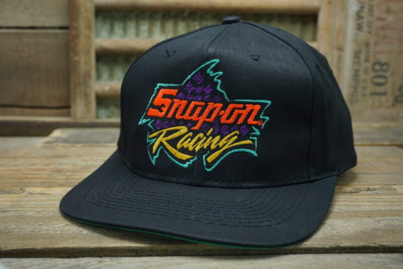 Vintage Snap-On Racing Snapback Trucker Hat Cap Snap On