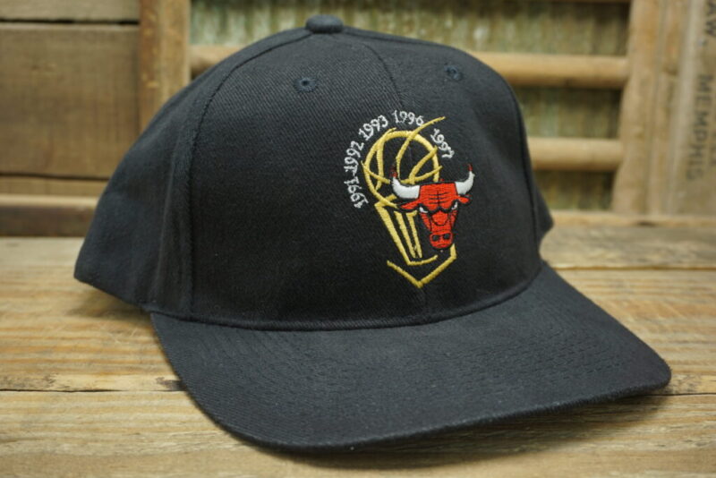 Vintage Chicago Bulls 1991 1992 1993 1996 1997 NBA Snapback Trucker Hat Cap Insure One