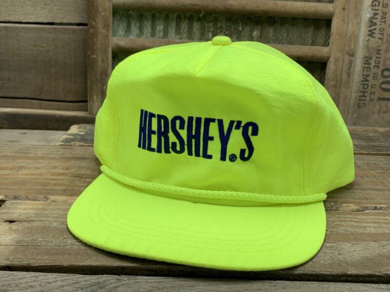 Vintage Hershey's Chocolate Rope Snapback Trucker Hat Cap