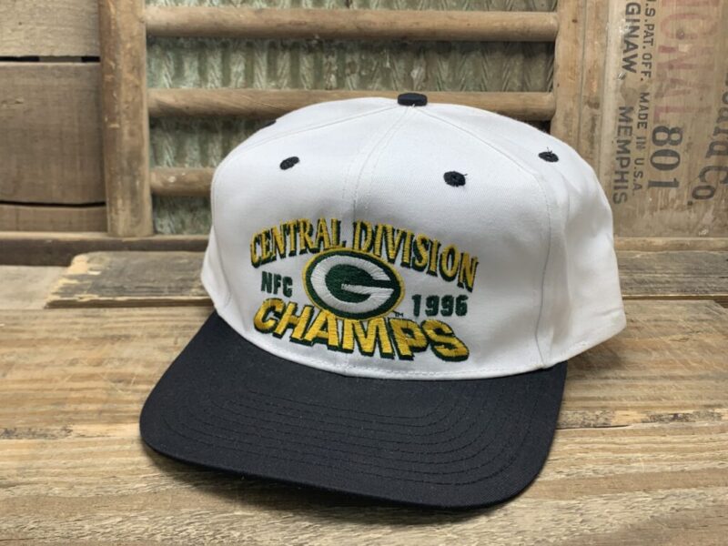 Vintage Green Bay Packers NFC Central Division Champs 1996 HAT Snapback Cap