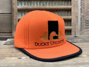 Ducks Unlimited Blaze Orange Strapback