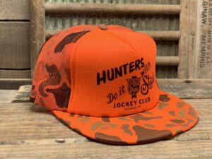 Old Style Beer Blaze Orange Camo Trucker Hat