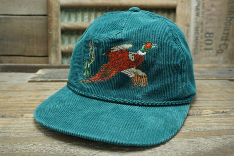 Vintage Pheasant Corduroy Rope Hat