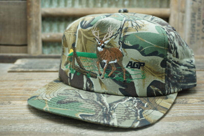 AGP Whitetail Deer Advantage Camo Hat - Vintage Snapback Warehouse