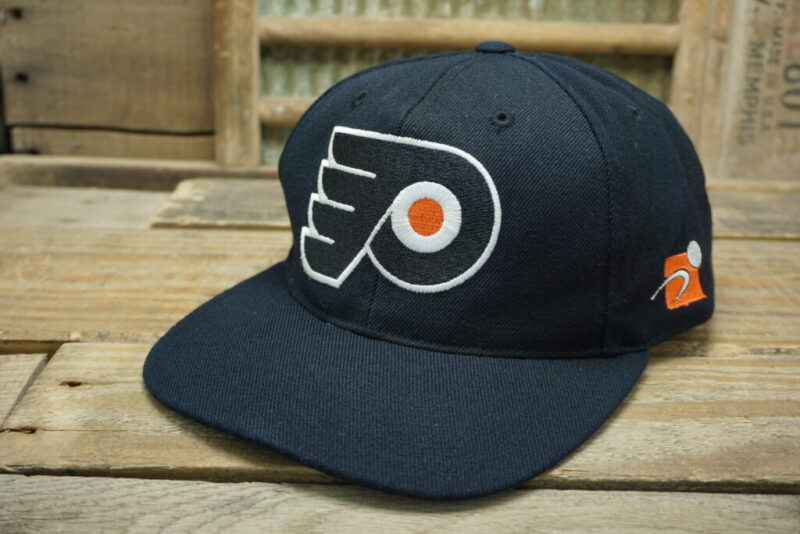 Vintage NHL Philadelphia Flyers Sports Specialties Wool Blend Snapback Trucker Hat Cap
