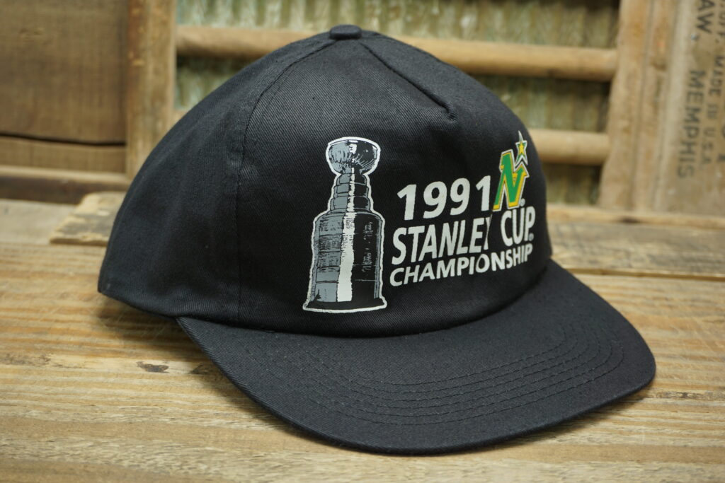 Vintage NHL 90s Minnesota North Stars Script Snapback Hat Cap Rage Hats