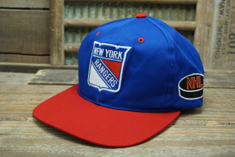 Vintage NHL New York Rangers Strapback Snapback Trucker Hat Cap The G Cap