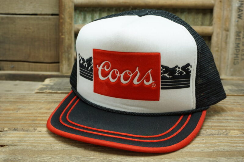 Vintage Coors Beer Rope Snapback Trucker Hat Cap