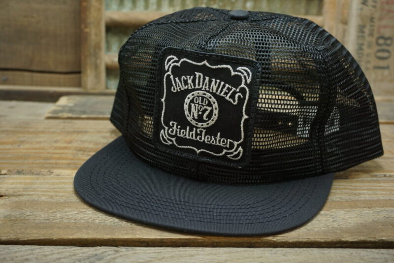 Vintage Jack Daniels Old No 7 Field Tester Hat Mesh Snapback Cap Lynchburg Hardware & General Store Lynchburg, Tennessee Made in USA