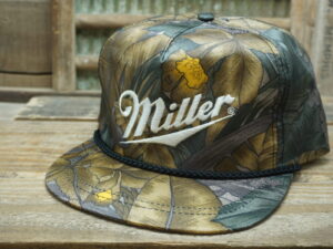 Miller Beer Floral Rope Hat
