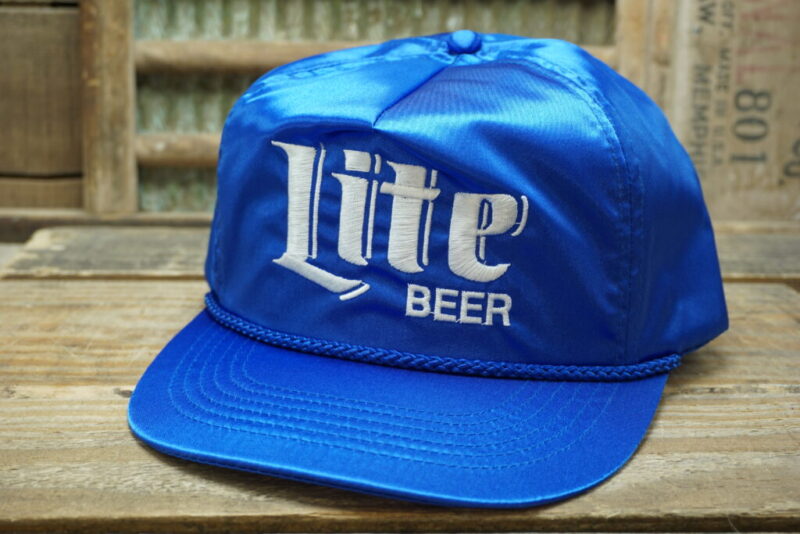 Vintage Miller Lite Beer Hat Satin Snapback Licensed Product