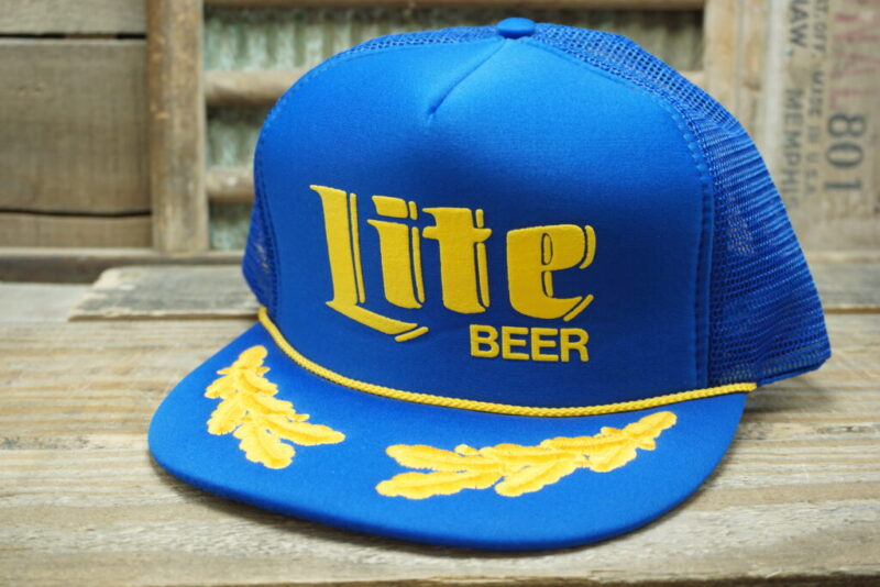 Vintage Miller Lite Beer Trucker Rope Hat
