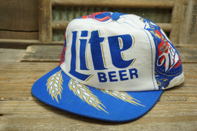 Vintage Miller Lite Beer Hat Snapback Hat Cap Licensed Product