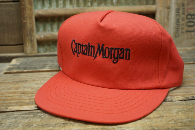 Vintage Captain Morgan Rum Snapback Trucker Hat Cap