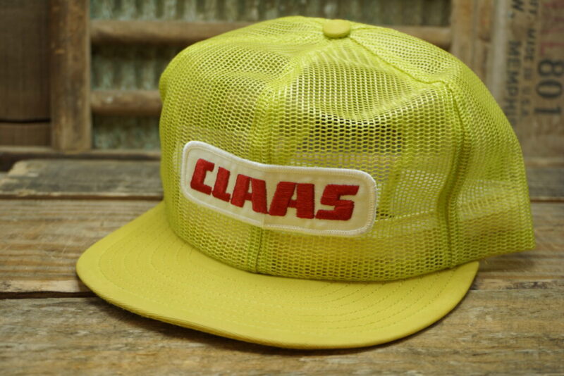 Vintage CLAAS All Full Mesh Patch Snapback Trucker Hat Cap Louisville MFG CO Made In USA