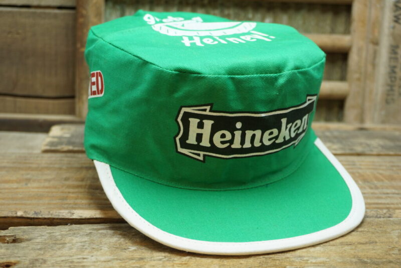 Vintage Heineken Lager Beer Grab a Heiney Painters Adjustable Trucker Hat Cap Made In China