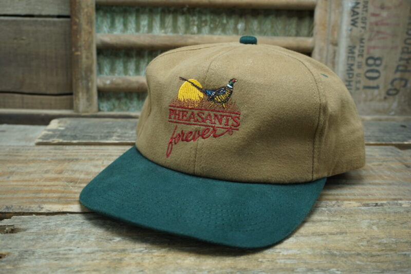 Vintage Pheasants Forever Snapback Trucker Hat Cap K Products Made In USA Banquet Committee