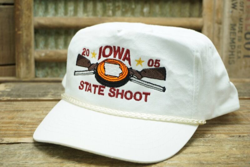 Vintage Iowa State Shoot 2005 Rope Snapback Trucker Hat Cap KC