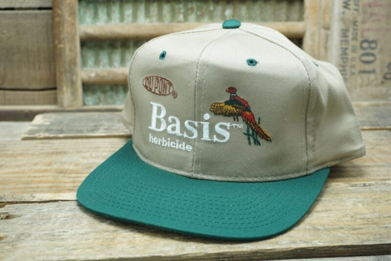 Vintage DuPont Basis Herbicide Pheasant Snapback Trucker Hat Cap