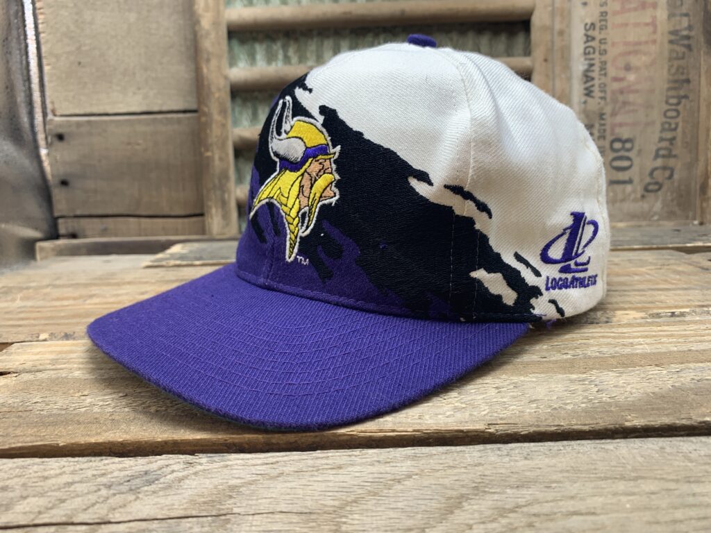 VINTAGE Minnesota Vikings Hat Cap Snap Back Plain Logo Sports