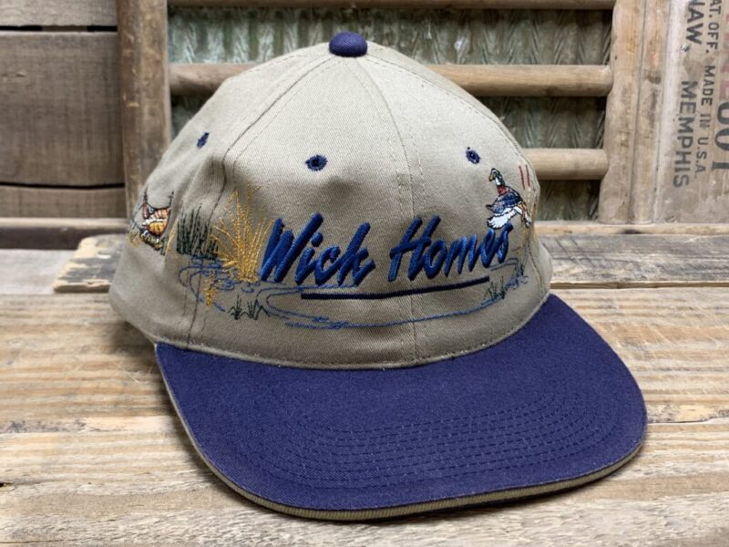 Vintage Wick Homes Wick Buildings Inc Mallord Duck Pheasant Strapback Trucker Hat Cap YoungAn