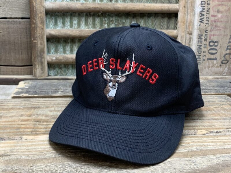 Vintage Deer Slayers Whitetail Deer Buck Snapback Trucker Hat Cap Luna Basics