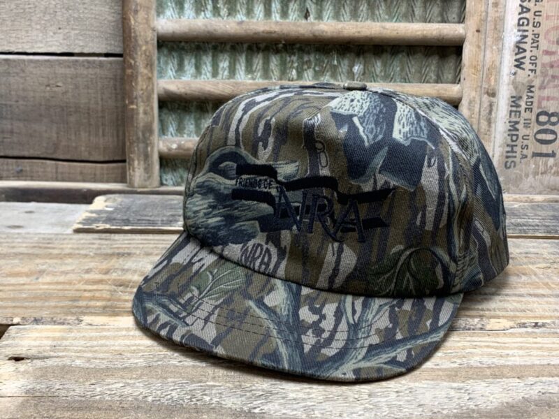 Vintage Friends of NRA Camo Snapback Trucker Hat Cap Made In USA