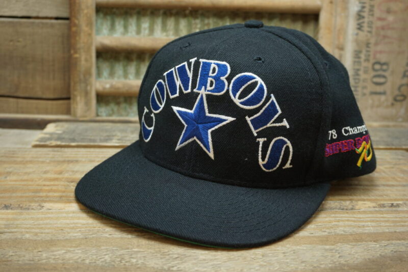 Vintage Dallas Cowboys Super Bowl Champions Snapback Trucker Hat Cap NFL Champions