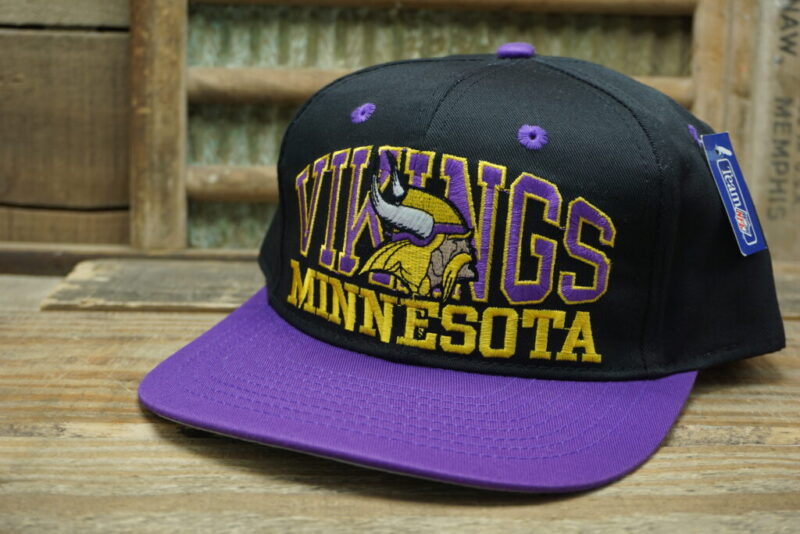 Vintage NFL Minnesota Vikings Snapback Trucker Hat Cap JJ Annco