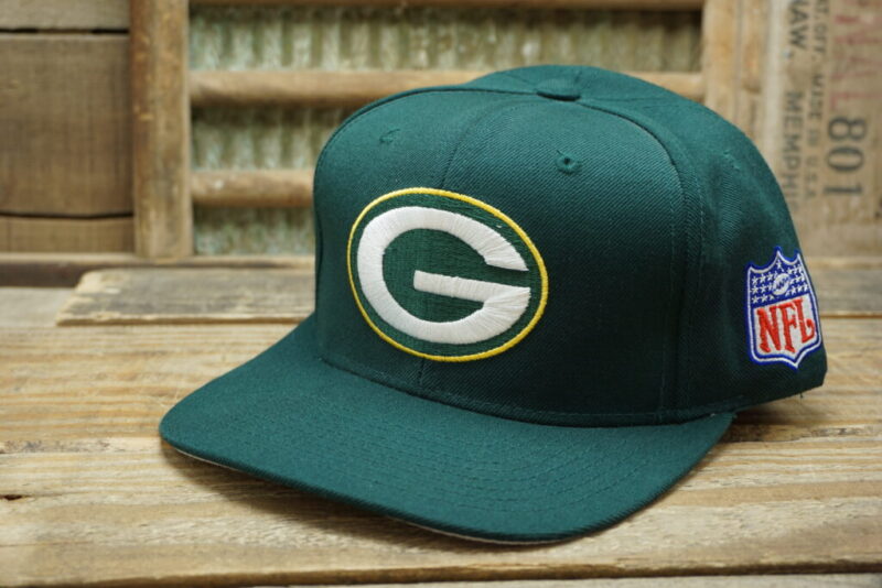 Vintage Green Bay Packers NFL Starter Pro Line Strapback Trucker Hat Cap Wool