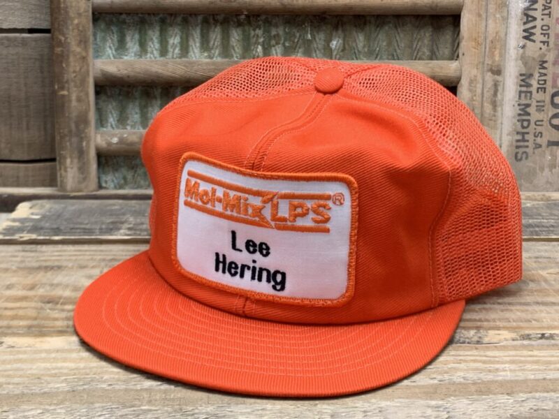 Vintage Mol-Mix LPS Lee Hering Patch Mesh Snapback Trucker Hat Cap Louisville MFG CO Made in USA
