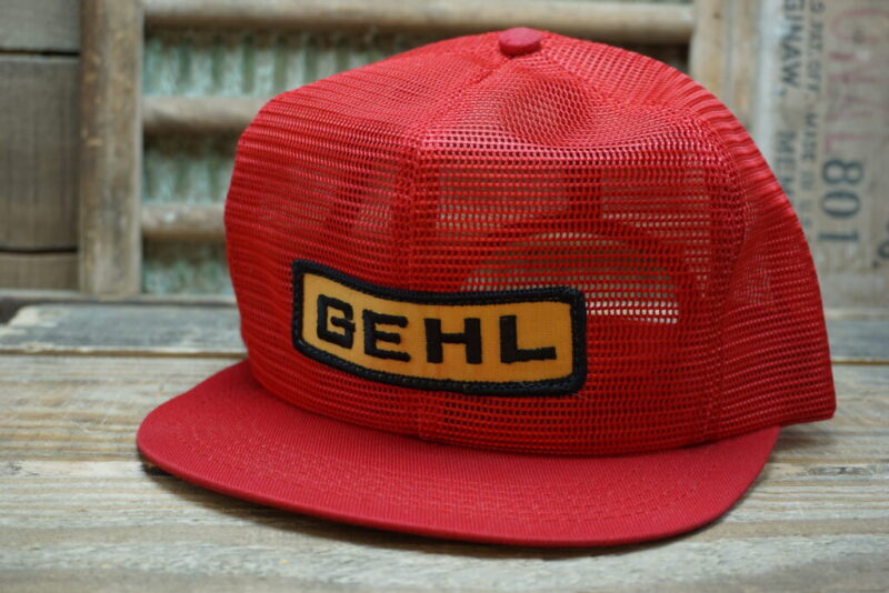 Vintage Gehl Patch All Full Mesh Snapback Trucker Hat Cap K Brand Made In USA