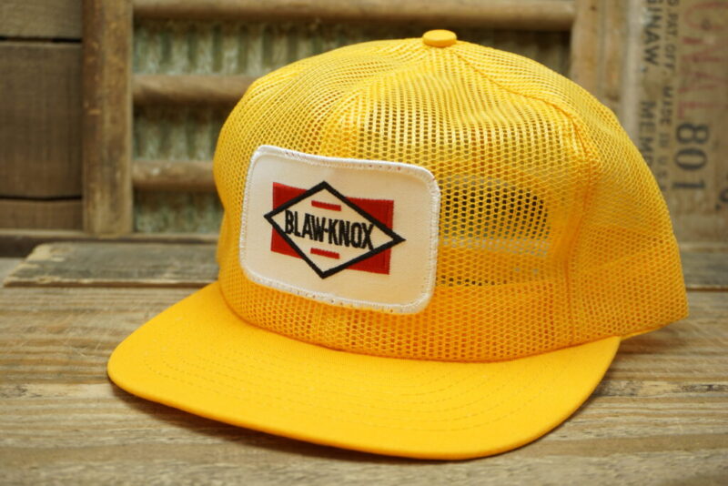 Vintage BLAW-KNOX Patch All Full Mesh Snapback Trucker Hat Cap Louisville MFG CO Made in USA