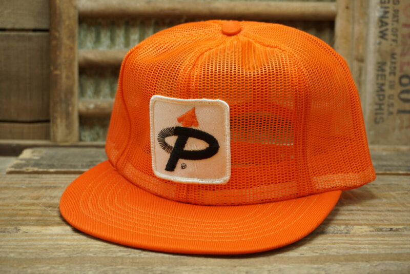 Vintage P Arrow Patch All Full Mesh Snapback Trucker Hat Cap SWINGSTER Made In USA