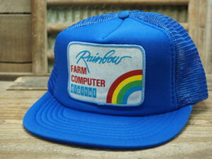 Rainbow Farm Computer Digital Hat