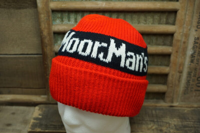 Vintage MoorMan's Rolled Winter Beanie Hat Cap