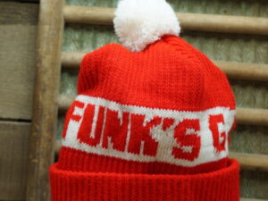 Funk’s G Seed Corn Rolled Pom Pom Winter Beanie Hat