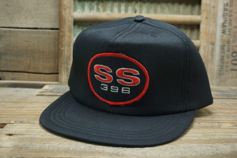 Vintage Chevy Chevrolet SS396 Patch Snapback Trucker Hat Cap ram Action Headwear Made In USA